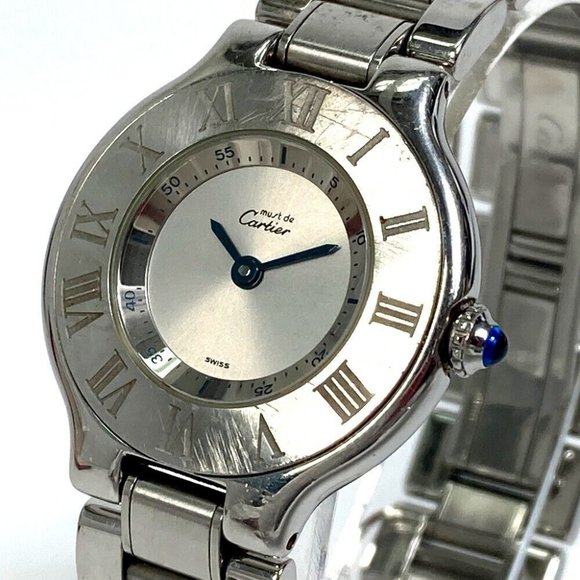 Cartier Accessories - AUTHENTIC CARTIER W10109T2 1340 Must21 Vantian SM quartz Wristwatch